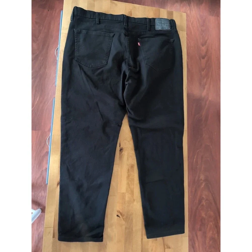 LEVI'S MENS 541 Black Jeans 40 X 30 LOOSE TAPERED
